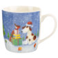 Jan Pashley Christmas Porcelain Mug - Dog and Presents