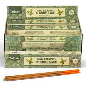 Nag Champa Tulasi Incense Sticks - White Sage
