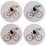 Set of 4 Novelty Coasters – Cycle Works Bicycle