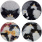 Set of 4 Novelty Coasters - Kim Haskins Cats