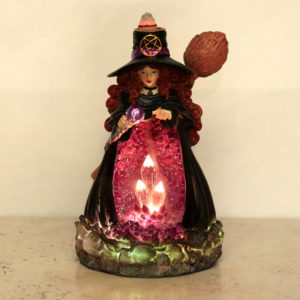 Backflow Incense Burner - Witches LED Crystal Cave