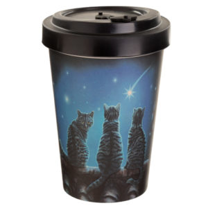 Bamboo Composite Wish Upon a Star Lisa Parker Cat Travel Mug