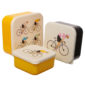 Cycle Works Bicycle Set of 3 Plastic Lunch Boxes (M