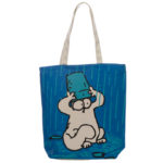 Handy Cotton Zip Up Shopping Bag – New Blue Simon’s Cat