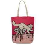 Handy Cotton Zip Up Shopping Bag – New Pink Simon’s Cat